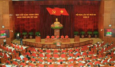 Bế mạc Hội nghị lần thứ 13 Ban Chấp hành Trung ương (khóa X)