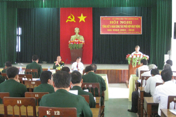 Tổng kết 6 năm công tác phối hợp giữa Bộ CHQS với Hội Nông dân tỉnh