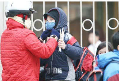 Rét đậm, các trường có thể điều chỉnh giờ học