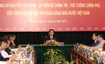 Thủ tướng Nguyễn Tấn Dũng: Điều hành chính sách tiền tệ chủ động, linh hoạt và thận trọng