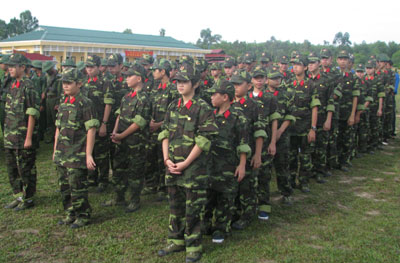 32 học sinh tham gia chương trình “Học kỳ trong quân đội”