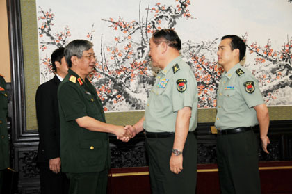 Quan hệ quốc phòng Việt Nam-Trung Quốc  đang phát triển tích cực