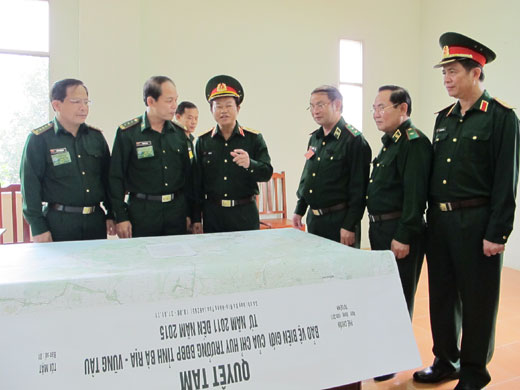 Khai mạc Hội thi chỉ huy trưởng, chính ủy Bộ đội Biên phòng tỉnh, thành năm 2011