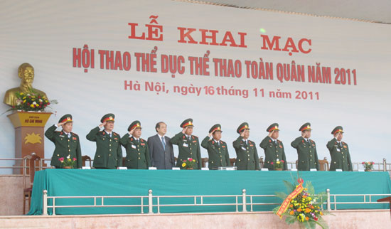 Tưng bừng khai mạc Hội thao Thể dục Thể thao toàn quân năm 2011