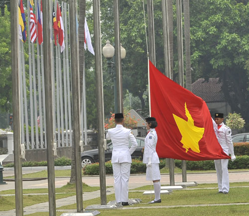 Lễ thượng cờ của đoàn TTVN tại SEA Games 26