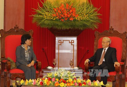 Lãnh đạo nước ta tiếp giám đốc điều hành WB