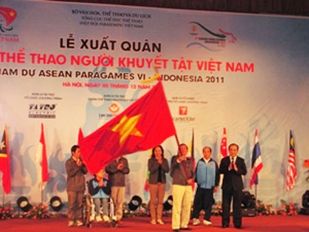 Đoàn thể thao Người khuyết tật Việt Nam xuất quân tham dự Asian Para Games