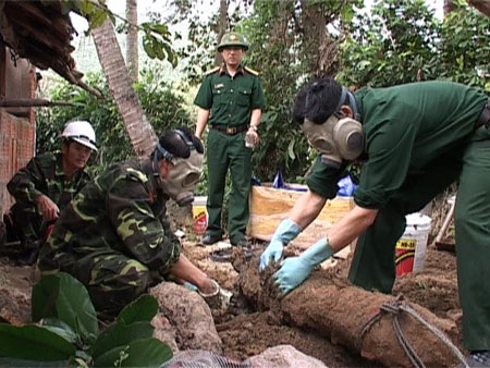 Xử lý an toàn nhiều bom, đạn, vật nổ