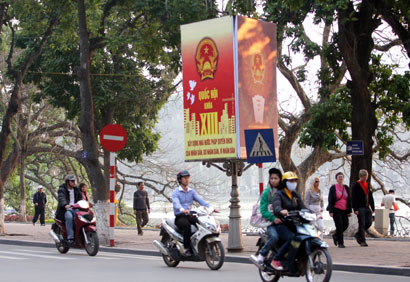 Hà Nội cấp phát nhiều tài liệu phục vụ cho bầu cử