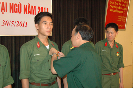 116 quân nhân hoàn thành nghĩa vụ quân sự trở về địa phương