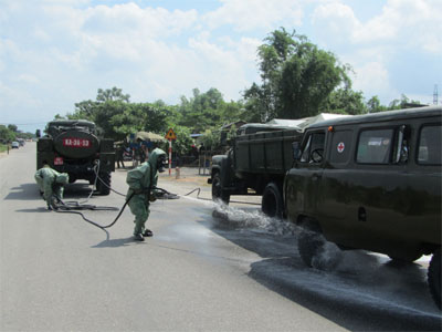 Diễn tập ứng phó sự cố phóng xạ tại Thái Nguyên