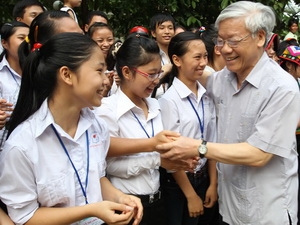 Tổng bí thư Nguyễn Phú Trọng thăm, làm việc tại Mường Lát, Thanh Hóa