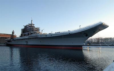 Hàng không mẫu hạm Vikramaditya sẽ tới Ấn Độ vào cuối năm 2012