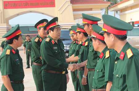 Đại tướng Phùng Quang Thanh thăm và làm việc tại Quảng Bình