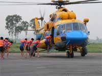 Rộn ràng cánh bay cứu hộ