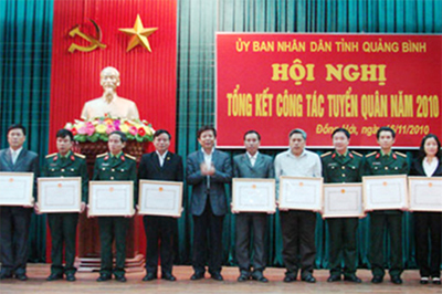 Tổng kết công tác tuyển quân năm 2010