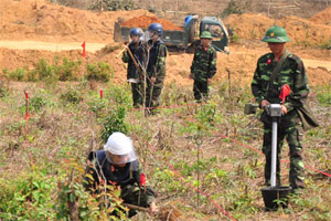 168 tỷ  đồng cho dự án dò tìm và xử lý bom mìn giai đoạn 2