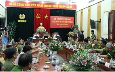 Khai trương Cổng thông tin điện tử Bộ Công an