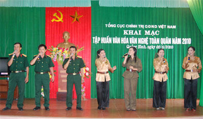 Khai mạc lớp tập huấn văn hóa văn nghệ toàn quân