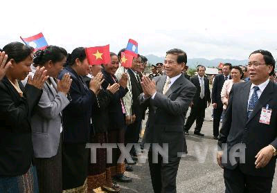 Hoạt động của Chủ tịch nước Nguyễn Minh Triết tại  Lào
