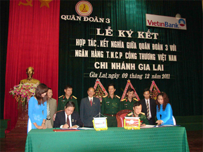 Quân đoàn 3 và VietinBank hợp tác cùng phát triển