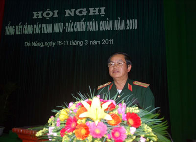 Tổng kết công tác tham mưu-tác chiến toàn quân năm 2010