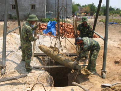 Xử lý thành công quả bom nặng 500 bảng Anh