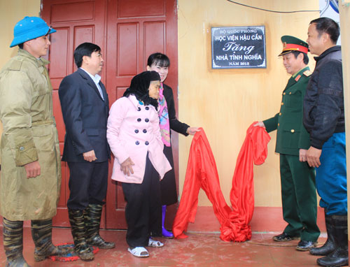 Nghĩa cử từ Học viện Hậu cần