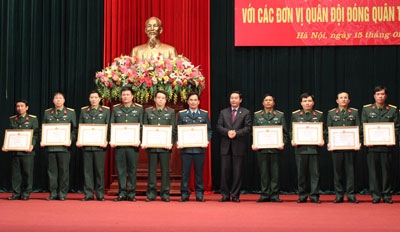 Hà Nội đẩy mạnh công tác phối hợp với các đơn vị quân đội đóng quân trên địa bàn