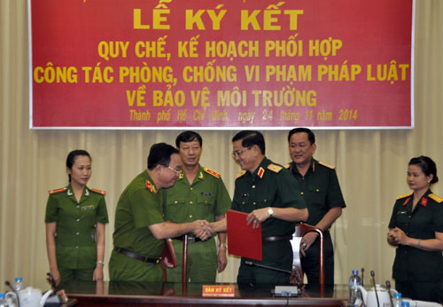 Phối hợp phòng, chống các vi phạm pháp luật về bảo vệ môi trường