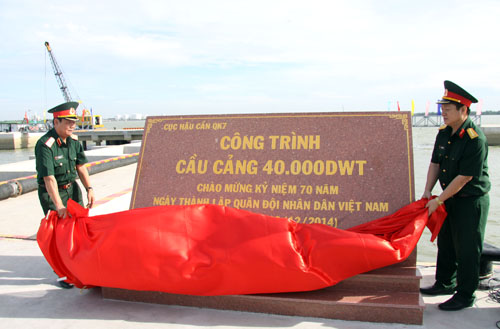 Hoàn thành công trình kỷ niệm 70 năm Ngày thành lập QĐND Việt Nam
