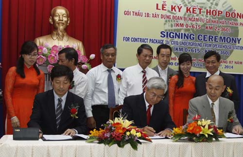 Ký kết hợp đồng trị giá 23,7 tỷ yên xây 2 nhà ga tuyến metro