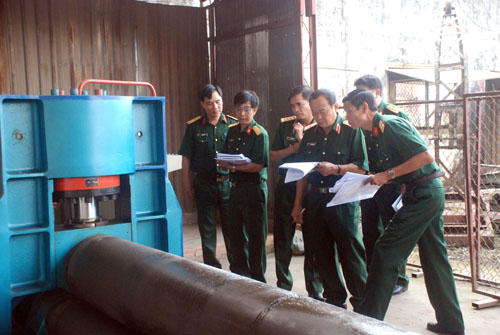 Nghiệm thu dự án đầu tư nâng cấp công nghệ sửa chữa tàu thuyền