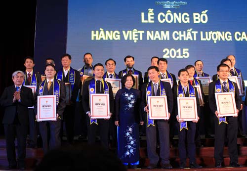 522 doanh nghiệp đạt thương hiệu hàng Việt Nam chất lượng cao