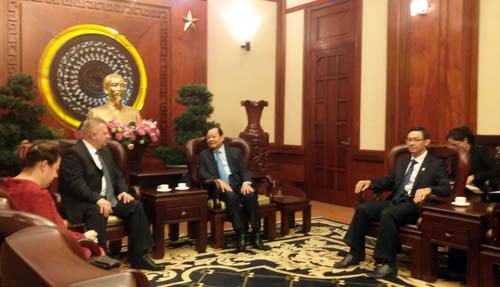 Lãnh đạo TP Hồ Chí Minh tiếp tân Tổng lãnh sự Liên bang Nga