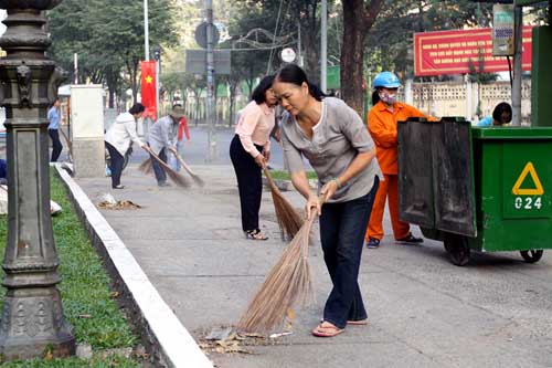 Ra quân thực hiện phong trào “Vì Thành phố văn minh – sạch đẹp – an toàn”