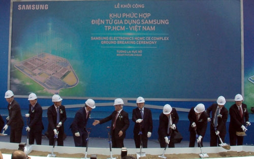 Samsung xây dựng nhà máy hơn 1 tỷ USD tại TP Hồ Chí Minh