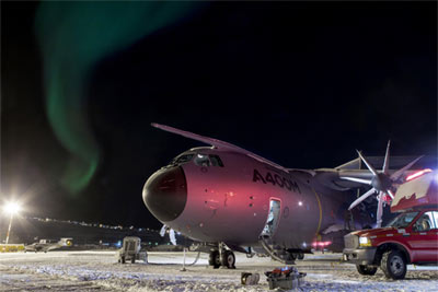 “Ngựa thồ” A400M bay thử trong trời lạnh
