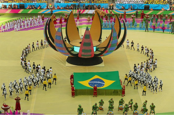 Sắc màu ngập tràn Corinthians Arena