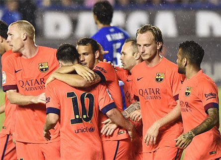Vòng 4 La Liga: Barca giữ vững mạch thắng