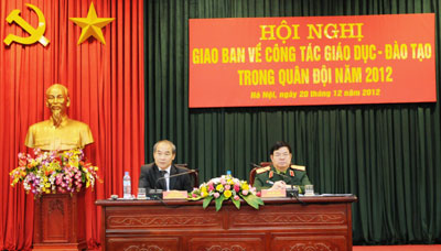 Giao ban về công tác giáo dục- đào tạo trong quân đội năm 2012