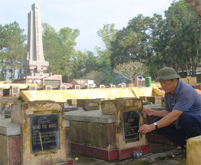 7 liệt sĩ chống Pháp đang yên nghỉ tại NTLS Phủ Thông