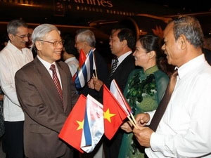 Báo chí Cuba đưa tin chuyến thăm của Tổng bí thư