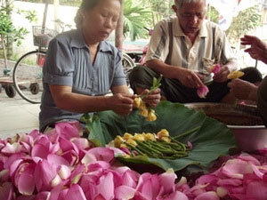 Xây dựng thương hiệu cho chè sen hồ Tây cổ truyền