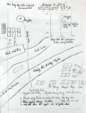 Ngôi mộ số 12 là của liệt sĩ Nguyễn Hữu Đạo