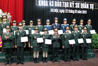 Bổ sung 306 kỹ sư quân sự cho Quân đội