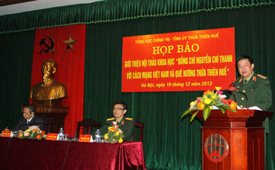 “Đồng chí Nguyễn Chí Thanh với cách mạng Việt Nam và quê hương Thừa Thiên-Huế”