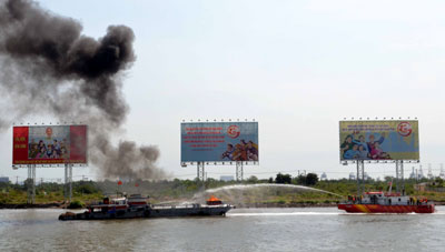 Bàn giao tàu chuyên dùng chữa cháy và cứu nạn, cứu hộ ST-115