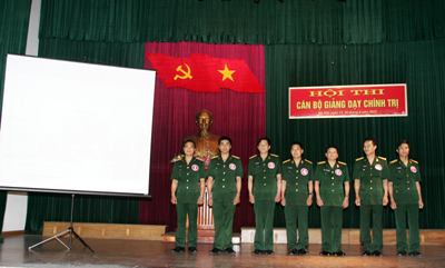 Học viện Hậu cần tổ chức Hội thi cán bộ giảng dạy chính trị