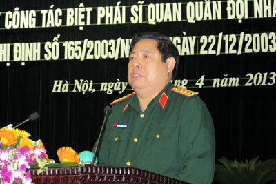 Tổng kết công tác biệt phái sĩ quan Quân đội nhân dân Việt Nam